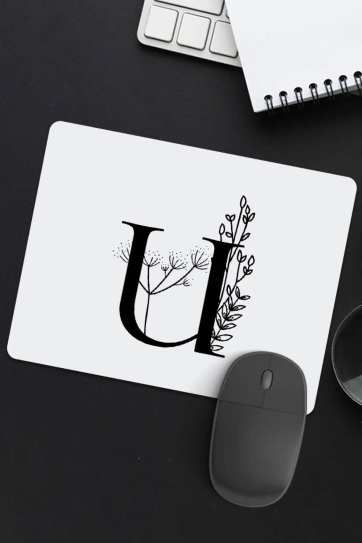 hediyemen U Baş Harfi Baskılı Mousepad