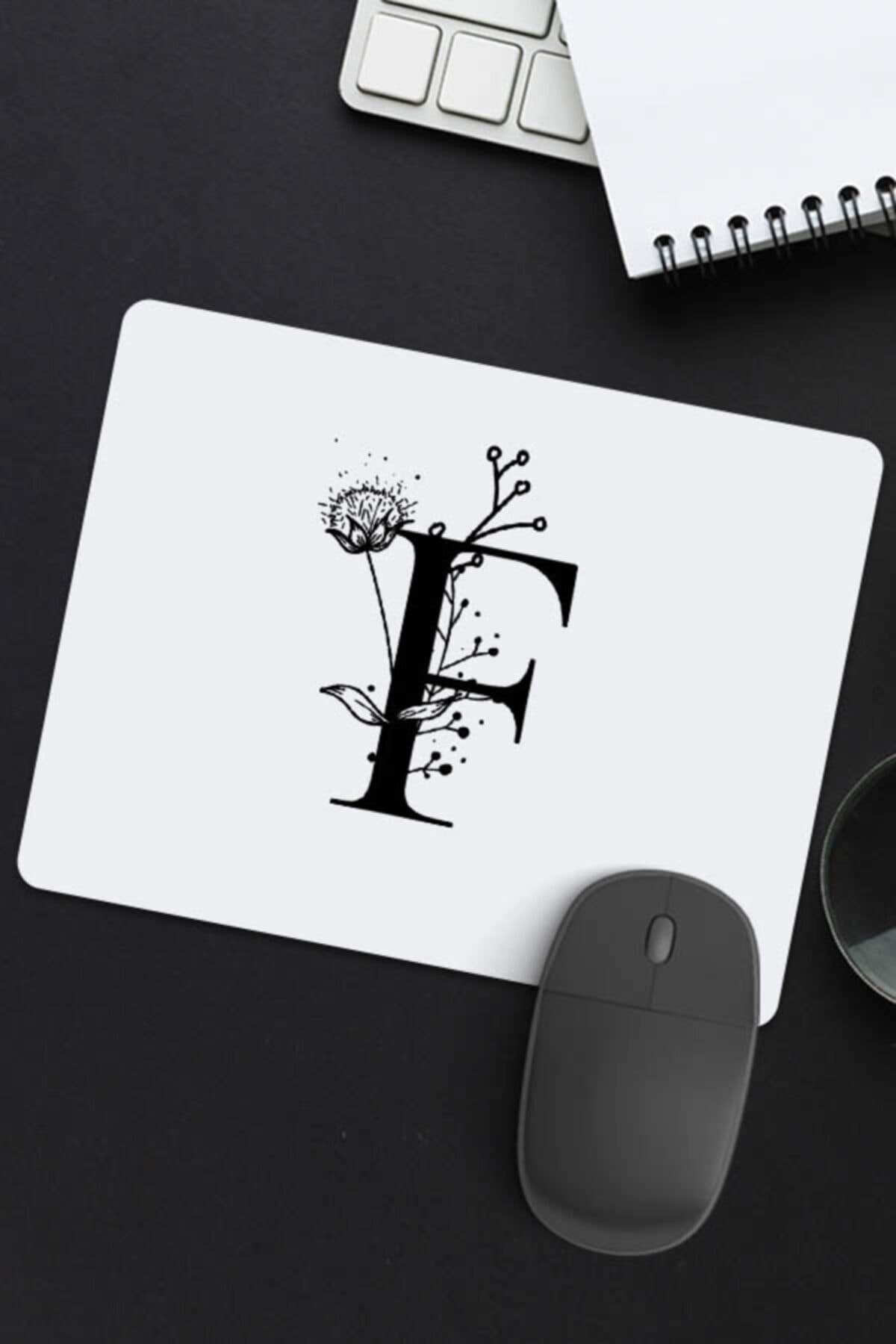 hediyemen F Baş Harfi Baskılı Mousepad