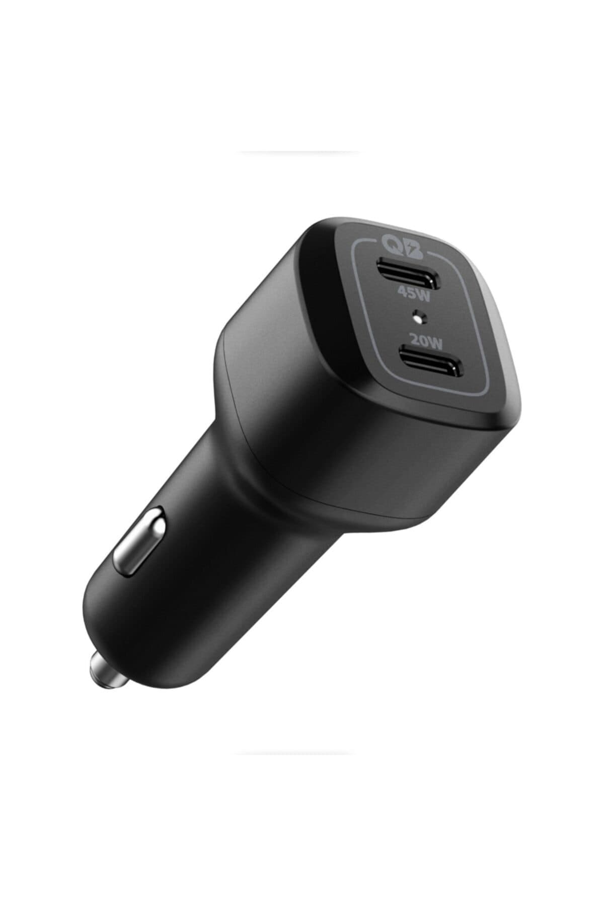 Spigen 65W USB-C 2 Port Araç içi Hızlı Şarj Aleti PPS Akım Korumalı Güç Adaptörü Çakmaklık Type-C ACP02562