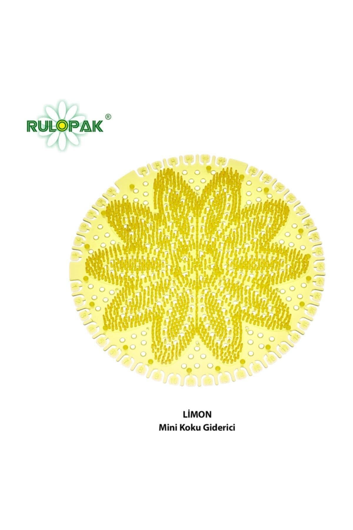 Rulopak Mini Lavabo - Pisuvar Süzgeci Koku Giderici 5 Adet Limon