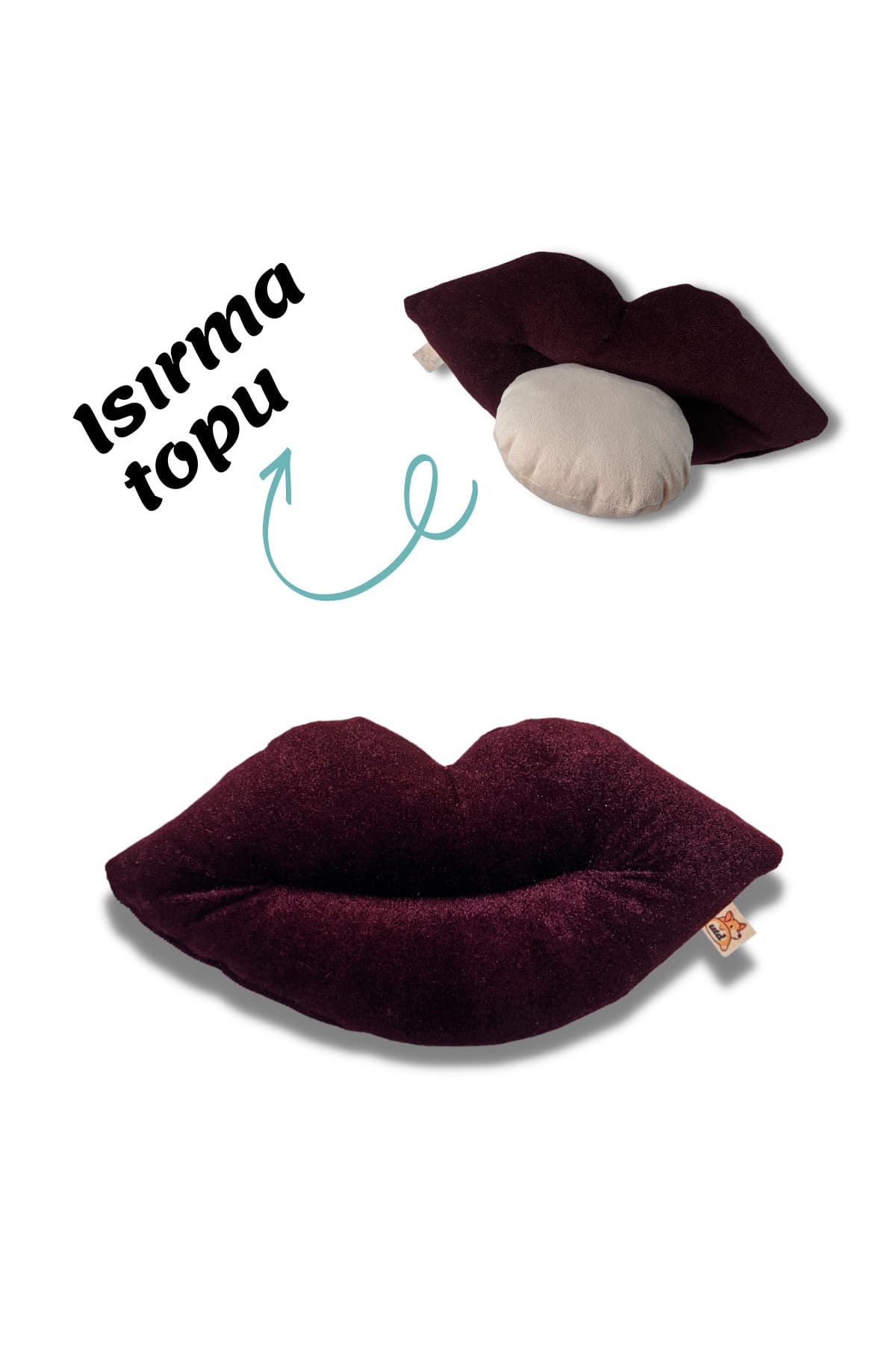 UTDpet Lippy Sesli Dudak Köpek Oyuncağı + Hexie Çekiştirmeli Kemik Köpek Oyuncağı