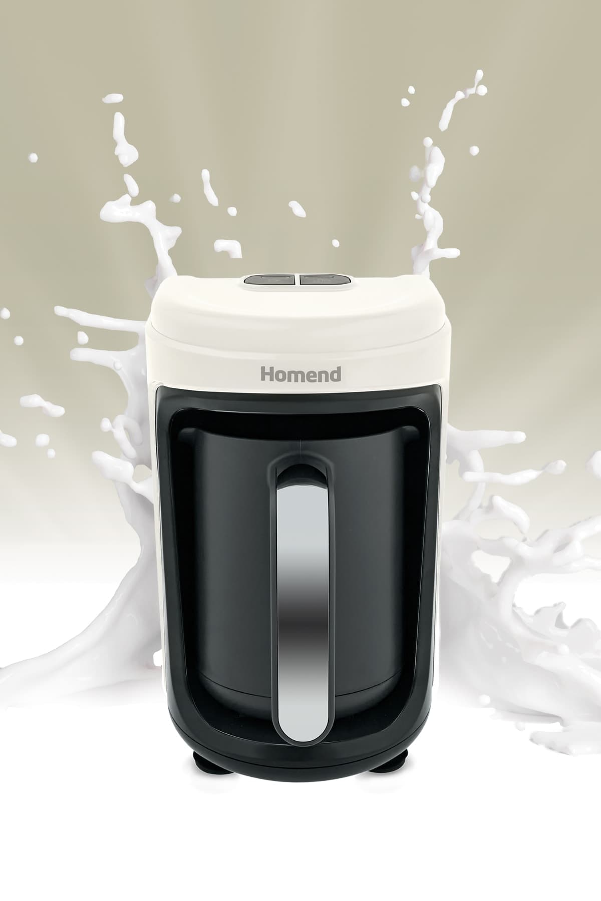 HOMEND Pottoman Milk In 1874h Sütlü Türk Kahve Makinesi Krem Metal 700.01.01.0366