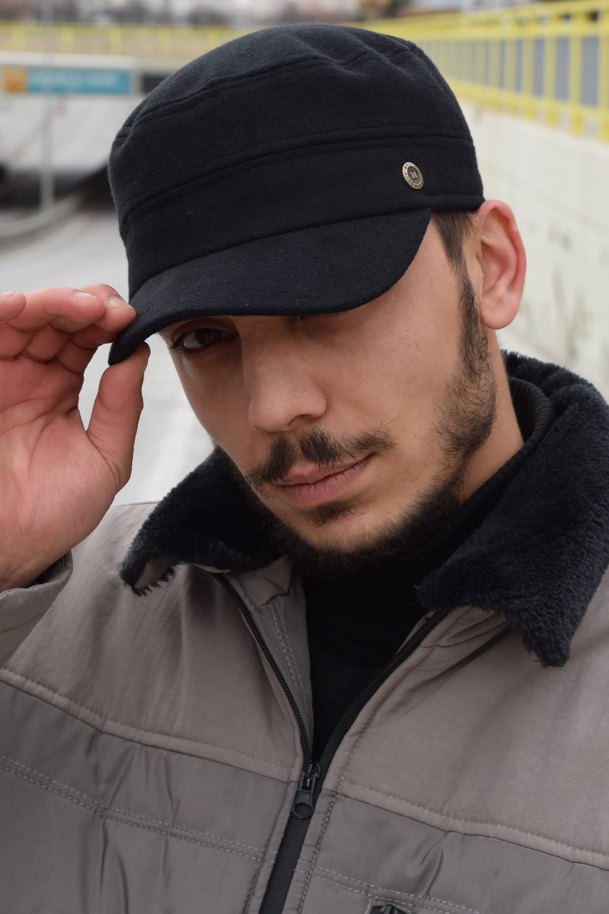 Göksu Şapka Siyah Kışlık Kastro Kep Castro Kep Astarlı Şapka