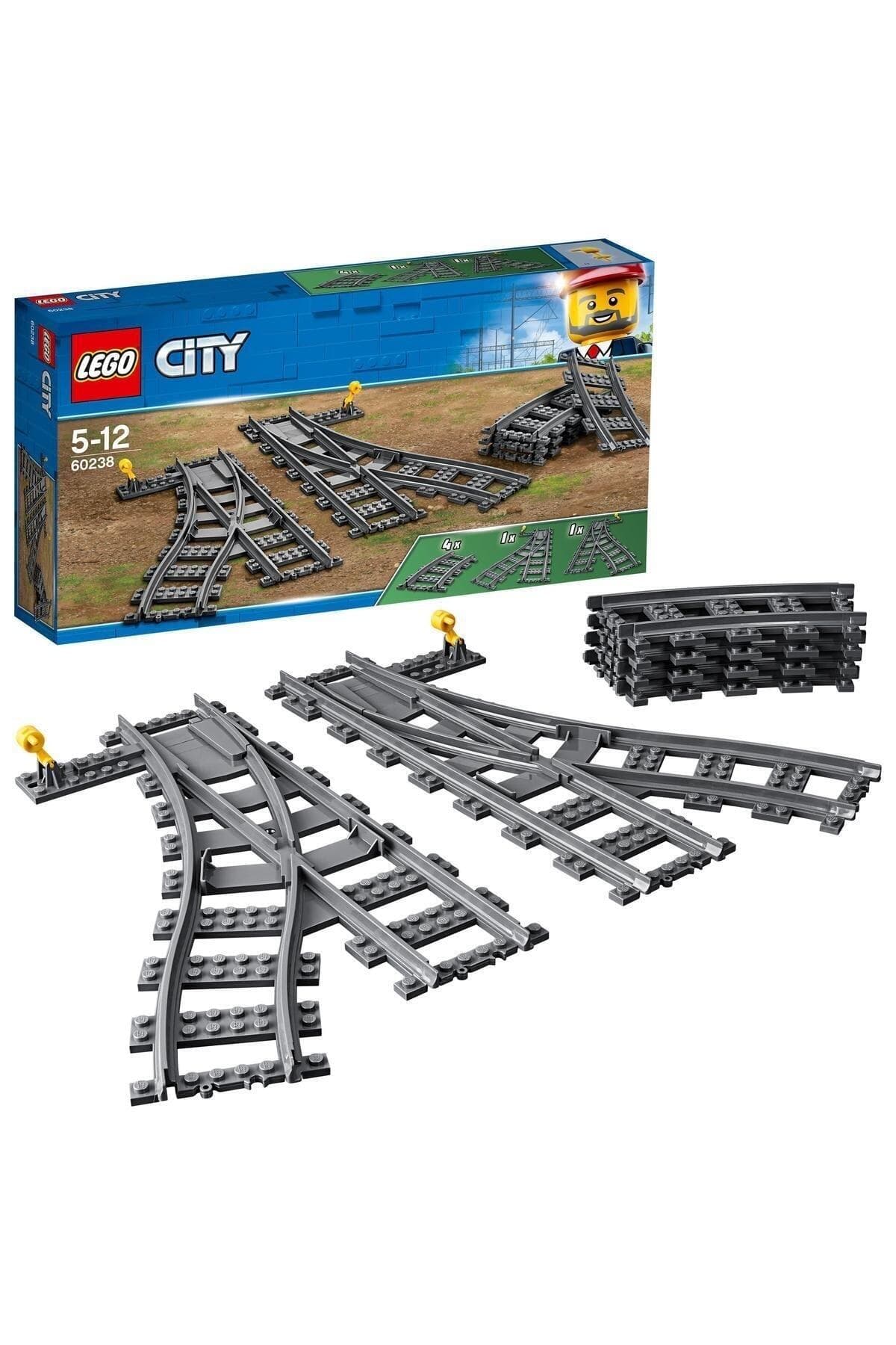 LEGO ® City Değiştiren Makaslar 60238 - Tren Seven Çocuklar için Yaratıcı Oyuncak Yapım Seti (8 Parça)