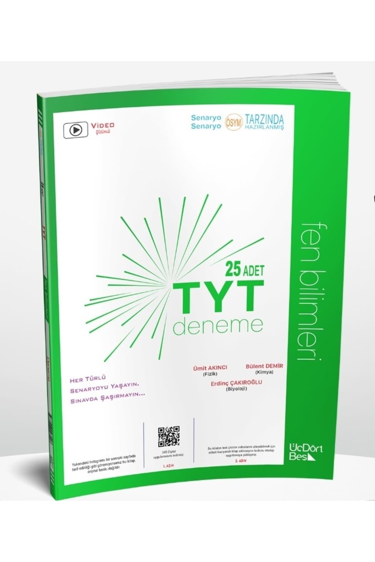 Üç Dört Beş Yayıncılık Tyt Fen Bilimleri 345 Üç Dört Beş Yayınları Deneme 2023 Model