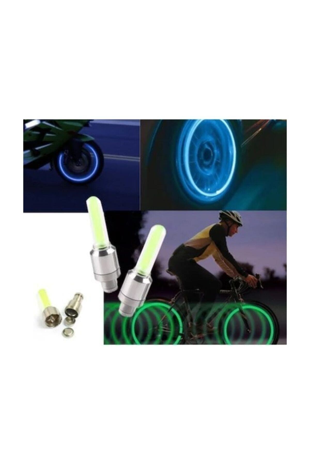Nerox Işıklı Sibop Kapağı Hareket Sensörlü Bisiklet 2'li Paket
