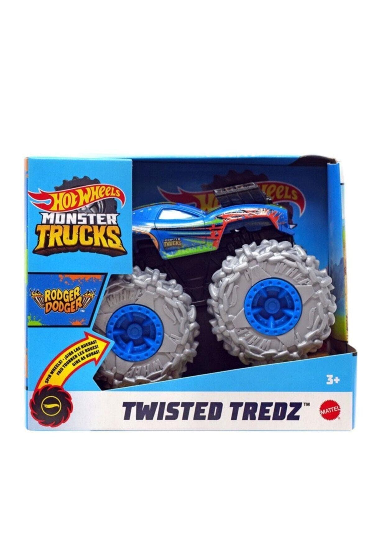 HOT WHEELS Monster Trucks 1:43 Çek Bırak Rodger Dodger Gvk37-gvk40 Lisanslı Ürün