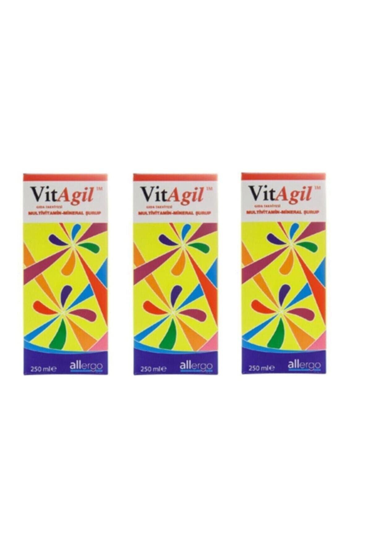 Allergo Vitagil Multivitamin Mineral Şurup 250ml-3 Adet