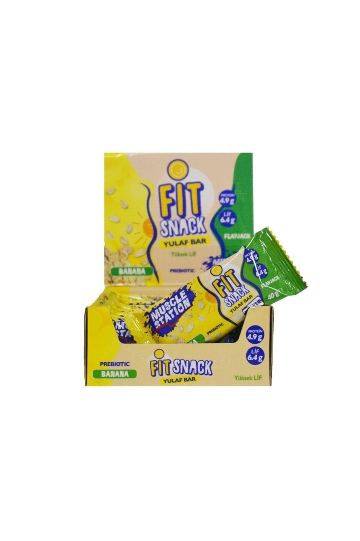 Muscle Station Fit Snack Yulaf Bar Banana 40 Gr 24'lü Kutu