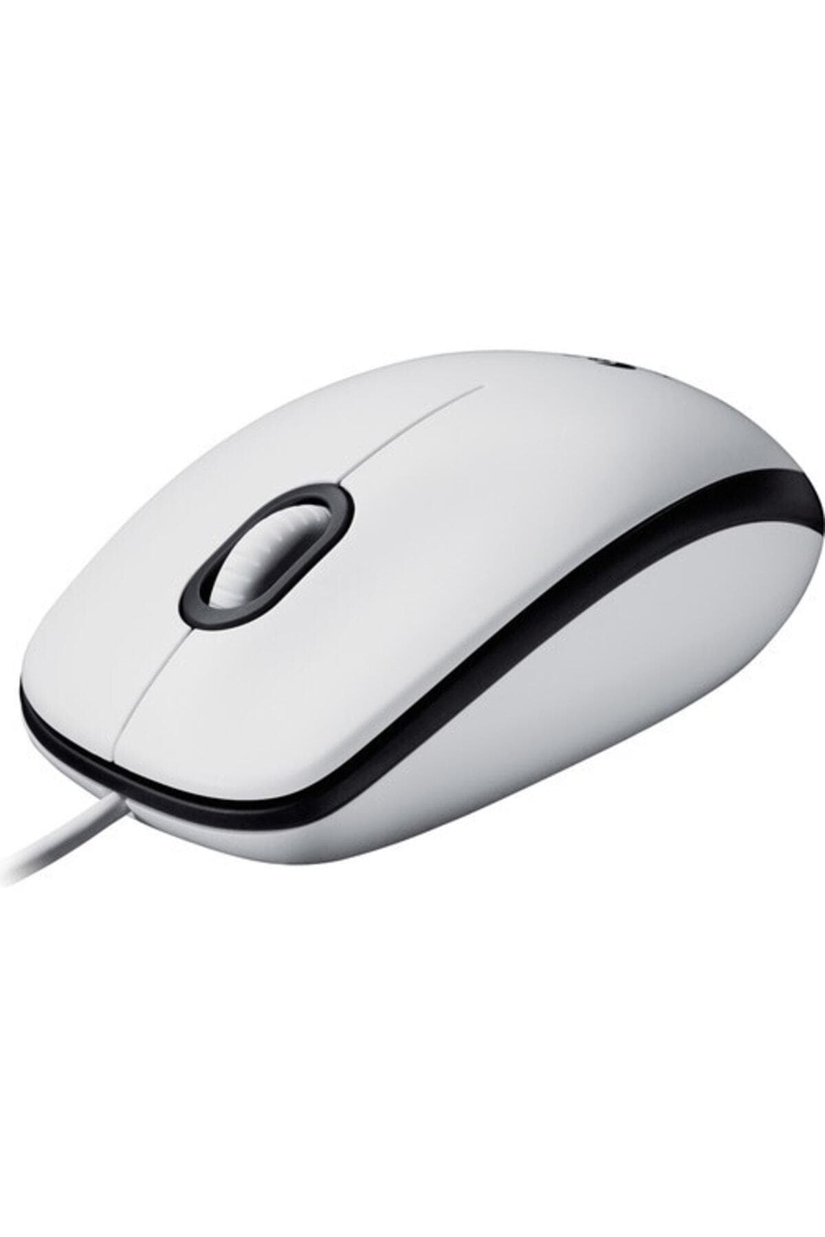 logitech M100 USB Kablolu 1000 DPI Mouse, Beyaz 910-006764