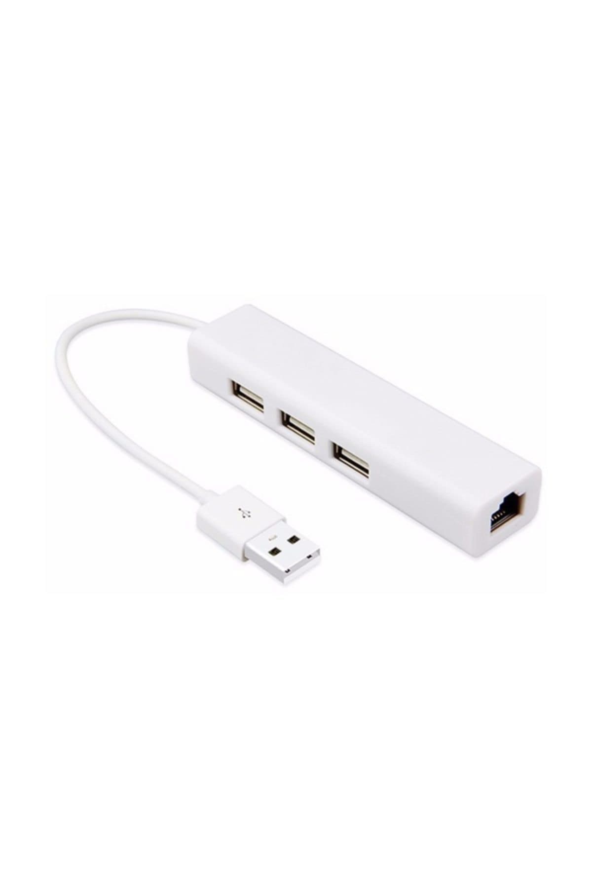 Alfais 4517 Usb Hub Çoklayıcı Ethernet Lan Internet Çevirici Dönüştürücü Adaptör
