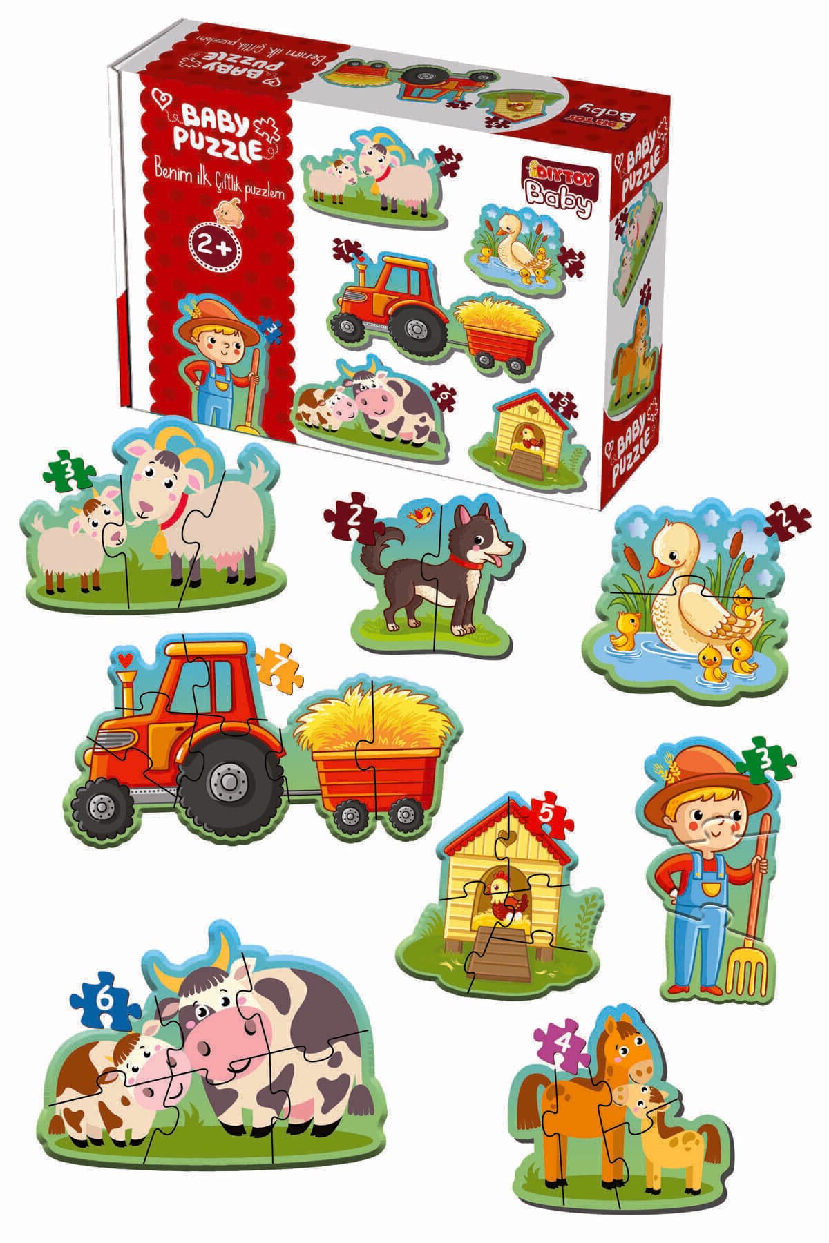 MAGNET İQ Baby Puzzle Ilk Çiftlik Hayvanlar Puzzle