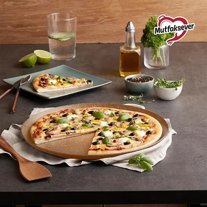 Karaca Mutfaksever Biogranit Pizza Tavası 32 Cm Kahverengi