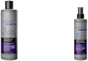URBAN Care Expert Biotin & Kafein Dökülme Karşıtı Saç Bakım Şampuanı 350 ml- VeganxURBAN Care Expert Biotin & Kafein Dökülme Karşıtı Saç Toniği 200 ml- Vegan