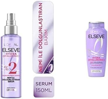 Elseve Hydra [hyaluronic] Nem Dolduran Şampuan 300ml Nem İle Dolgunlaştıran Serum 150ml Seti