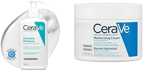 CeraVe Yağlı Ve Düzensiz Ciltler İçin Yüz Temizleme Jeli 236 Ml ve CeraVe Moisturising Cream - Nemlendirici Bakım Kremi 340gr
