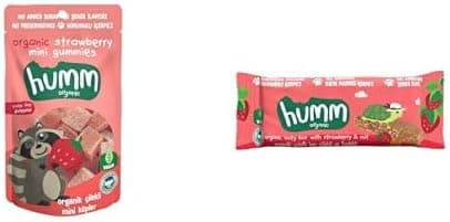 Organik Vegan Çilekli Meyveli Küp & Yulaf Bar Atıştırmalık Paketi - 6 adet (2 çeşit)