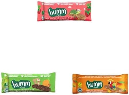Organik Vegan Çilekli Kayısılı ve Mangolu Yulaf Bar Atıştırmalık Paketi - 6 adet (3 çeşit)