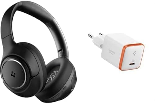 Spigen Audio Kulak Üstü P10 Bluetooth Kablosuz Kulaklık Şeffaf & Gaming Mod - ASD09691 Spigen 30W USB-C Ultra Mini Hızlı Şarj Aleti