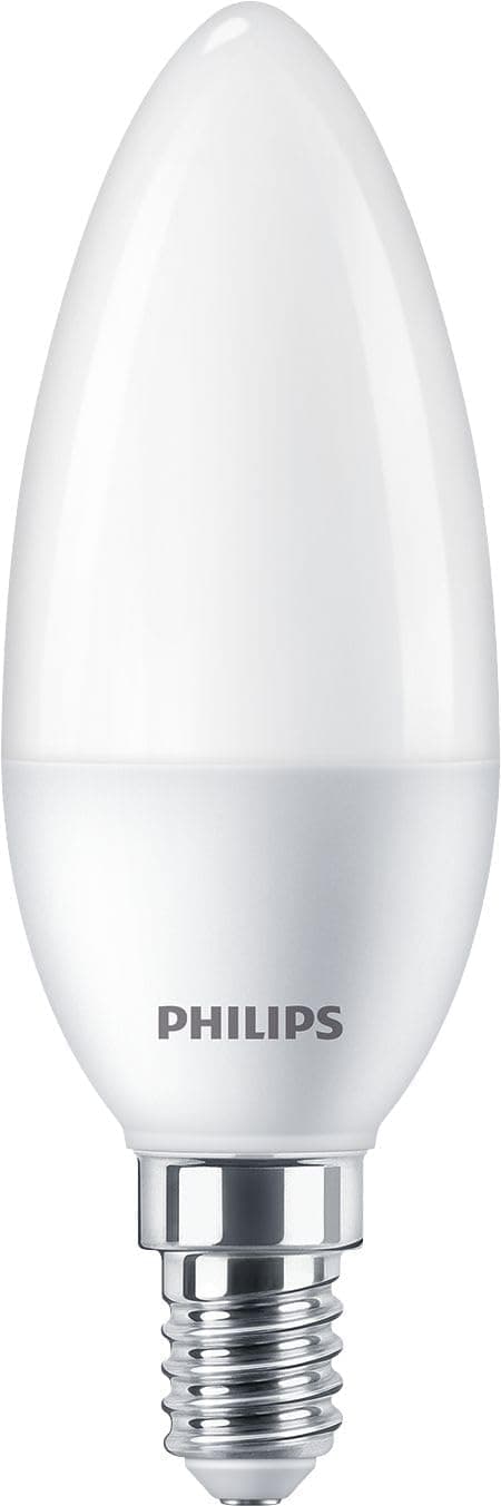 Philips LED 60W B38 E14 Mum Tipi Sarı Işık Dim Edilmez Ampul Tekli Paket