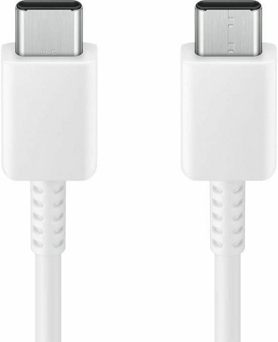 Samsung EP-DX310 USB Type-C - USB Type-C kablo, veri kablosu, şarj kablosu, 1,8 m, 3 A, beyaz