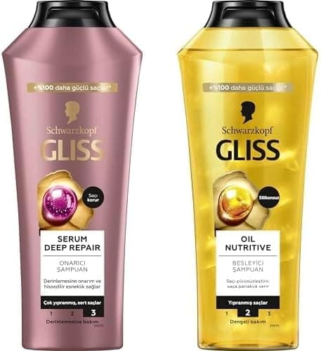 Gliss şampuan seti (Serum Deep Repair ve Oil Nutritive, 2 x 400 ml)