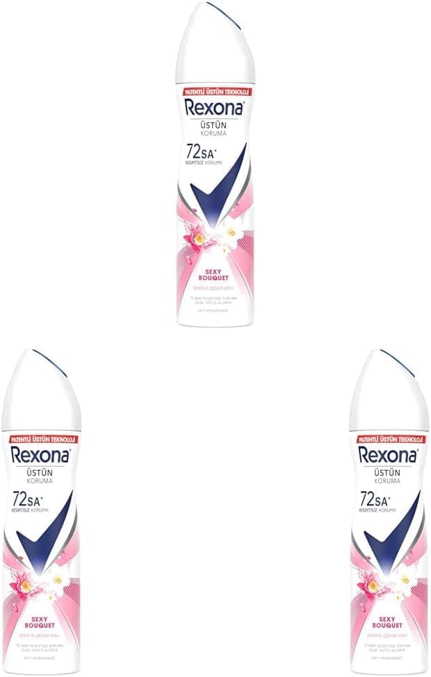 Rexona Kadın Sprey Deodorant Sexy Bouquet 150 ml 3lü paket