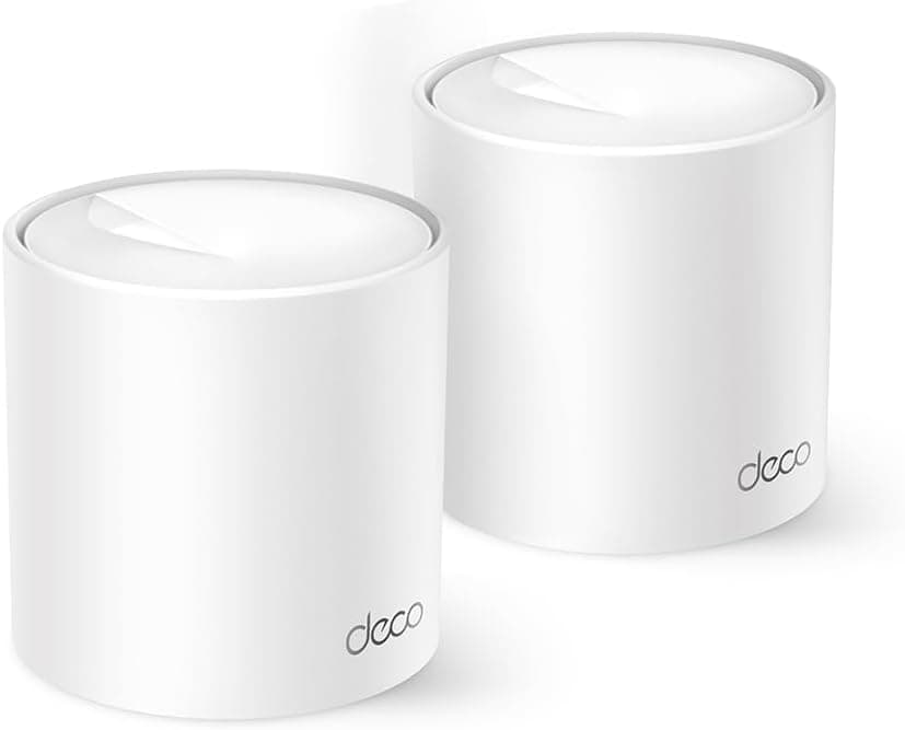 TP-Link Deco X10 2-pack, AX1500 Mbps, 360 m²ye kadar Kapsama Alanı, 120 Cihaza Kadar Bağlantı, Gigabit Portlu, Mobil Uygulama ile Kolay Kurulum,Yapay Zeka Destekli Wi-Fi 6 Mesh Sistemi