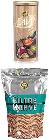 Kahve Dünyası Lavi Karışık Silindir Kutu 400 Gr + Filtre Kahve 250 Gr Paketi
