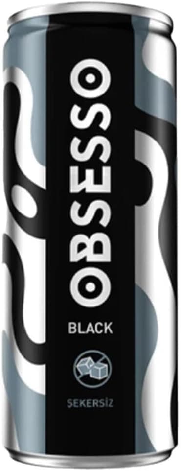 Obsesso Black Şekersiz Teneke Kutu 250 ml