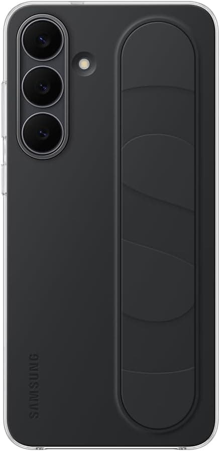 Samsung Galaxy S25 FE Standlı Kordınlu Silikon Kılıf, Siyah