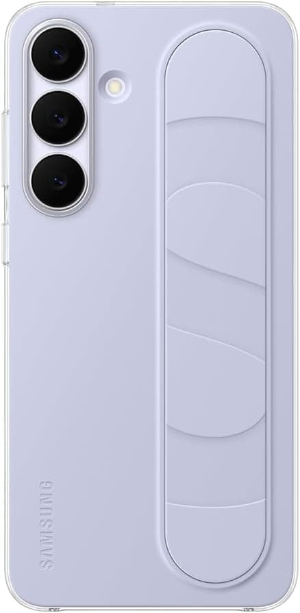 Samsung Galaxy S25 FE Standlı Kordonlu Silikon Kılıf, Açık Mavi