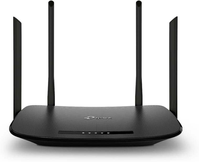 TP-Link Archer VR300, AC1200 Mbps Kablosuz Dual-Band Fiber Destekli VDSL/ADSL Modem Router, 4 Ethernet Portu ve 4 Harici Anten, Tether Uygulaması ile Kolay Kurulum