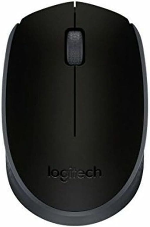 Logitech M171 Kablosuz Mouse, PC, Mac, Dizüstü Bilgisayar için, 2,4 GHz, USB Mini Alıcılı, Optik İzleme, 12 Aylık Pil Ömrü, Sağ ve Sol Elle Kullanıma Uygun, Siyah