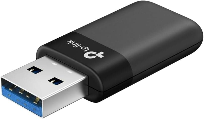 TP-Link Archer TX50U | AX3000 Wi-Fi 6 Kablosuz USB Adaptör | 3000 Mbps Çift Bant Hız | USB 3.0 | Dahili Sürücü Tak Çalıştır | WPA3 Güvenlik | MU-MIMO & OFDMA | Masaüstü ve Laptop Uyumlu Alıcı