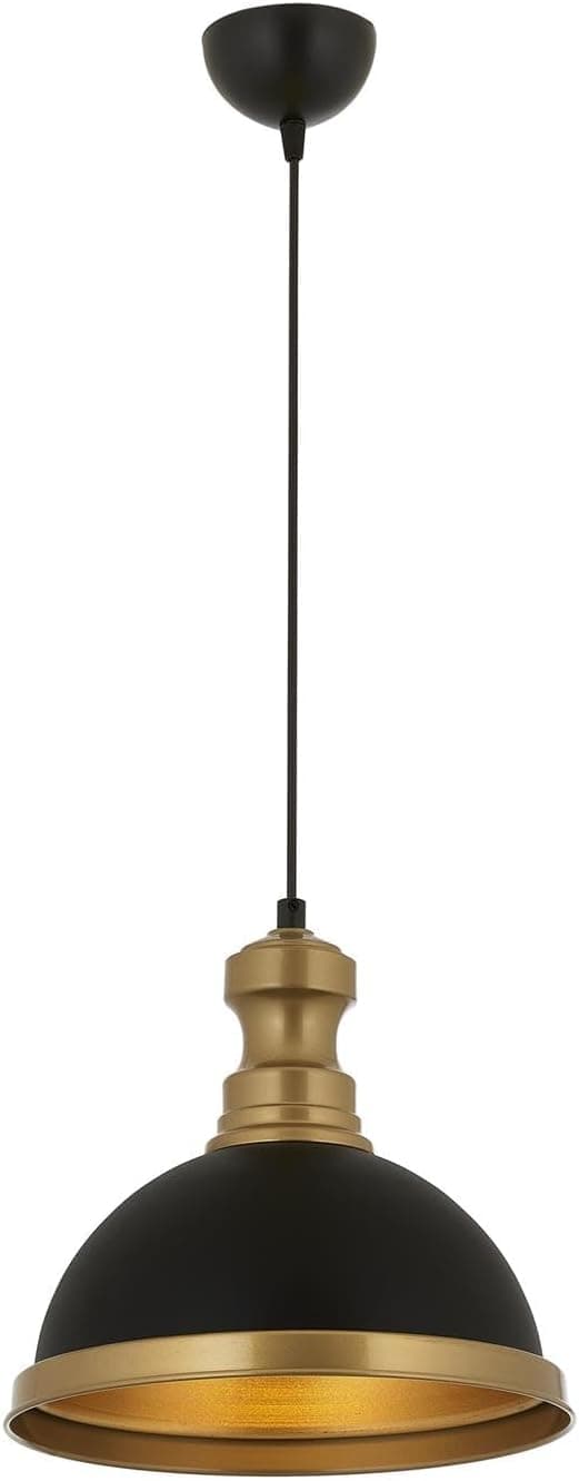 Avonni Siyah Kaplama Modern Avize E27 Metal 29cm