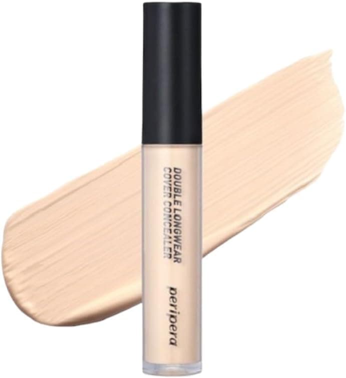 Peripera Hafif Yapılı Gün Boyu Yüksek Kapatıcı Peripera Double Longwear Cover Concealer (#01 Pure Ivory)