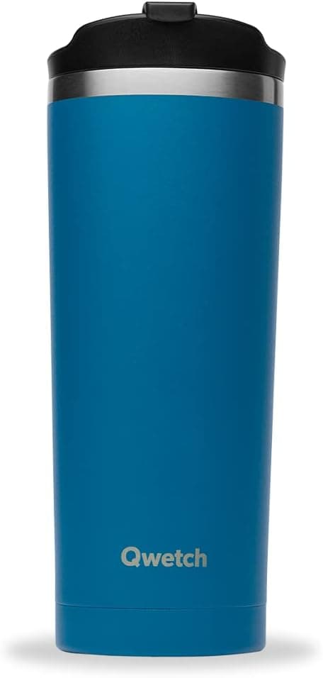 Qwetch QM6096 Isı Yalıtımlı 470ml Termos Mug Mavi