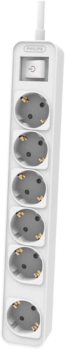 Philips 6lı Çocuk Korumalı priz 3 M Beyaz, CHP2164WB/62
