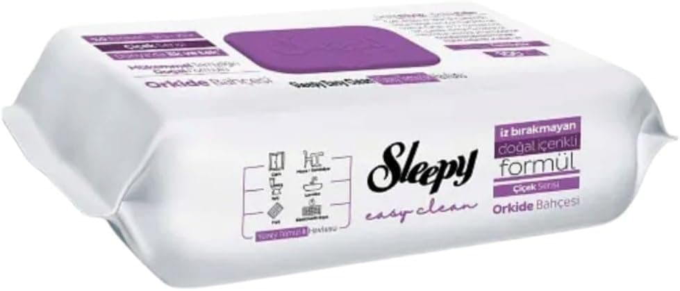 Sleepy Easy Clean Orkide Bahçesi Yüzey Temizlik Havlusu Mendili 100 Yaprak