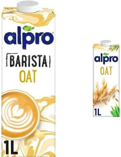 Alpro Barista Yulaf Bitkisel İçeceği, 1L ve Alpro Yulaf Bitki Bazlı İçecek 1 L