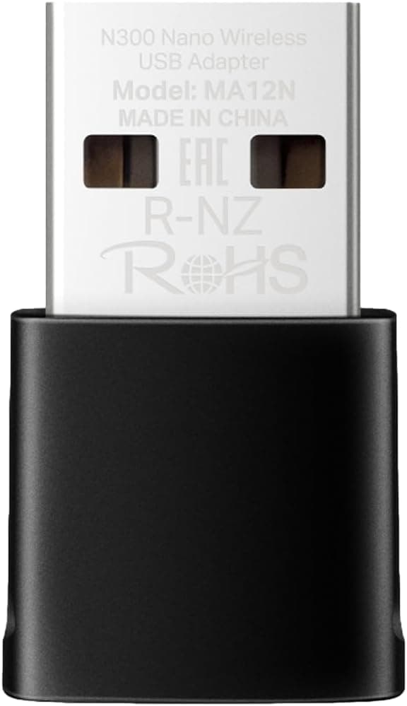 Mercusys MA12N, N300 Mbps Kablosuz Nano USB Adaptör
