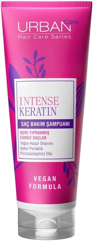URBAN Care Intense Keratin Aşırı Yıpranmış Saçlara Özel Saç Bakım Şampuanı 250 ml- Vegan