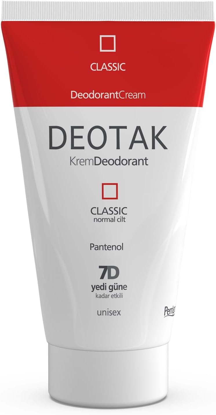 Deotak Classic Koruma 7 Güne Kadar Etkili Hassas Ciltler İçin Kadın - Erkek Kullanım Krem Deodorant 35 ml