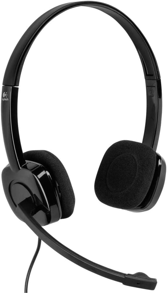 Logitech H151 Kablolu Stereo Kulak Üstü Mikrofonlu Kulaklık, 3.5 mm Jak Girişi, Kablo Üzeri Kontrol Özelliği, Siyah