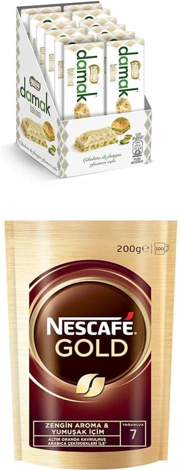 Nestlé Nescafe Gold 200g + Damak Baklava 12x30g