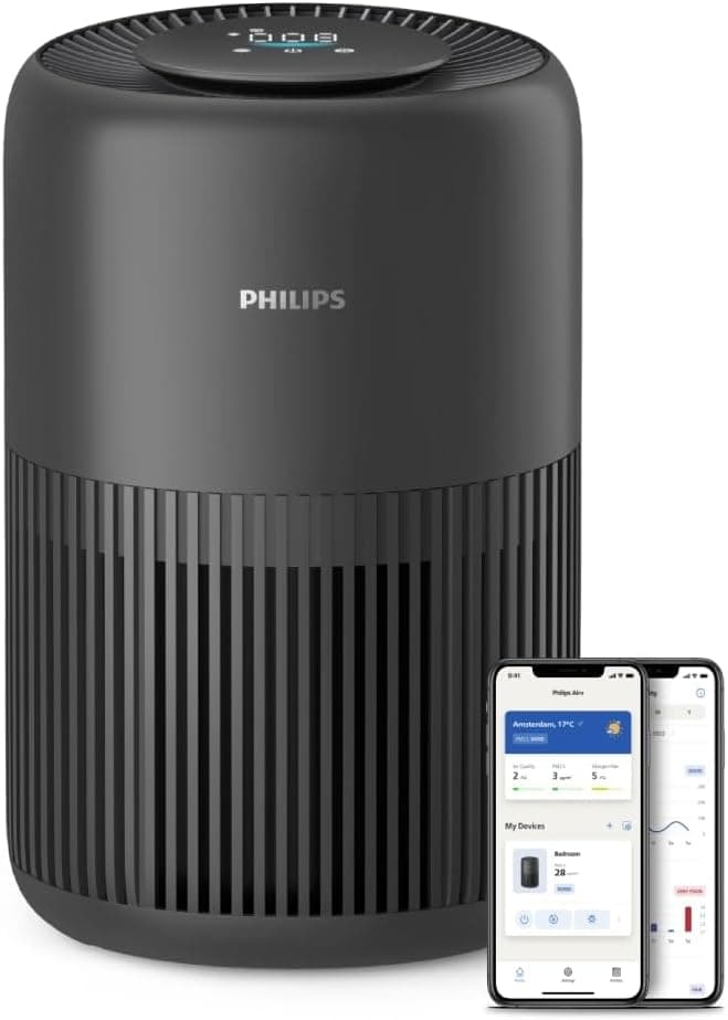 Philips 900 Serisi Hava Temizleyici, 65 M2ye Kadar Etkili, HEPA ve Aktif Karbon filtresi, 250 m3/sa temiz hava hızı (CADR), AC0951/13