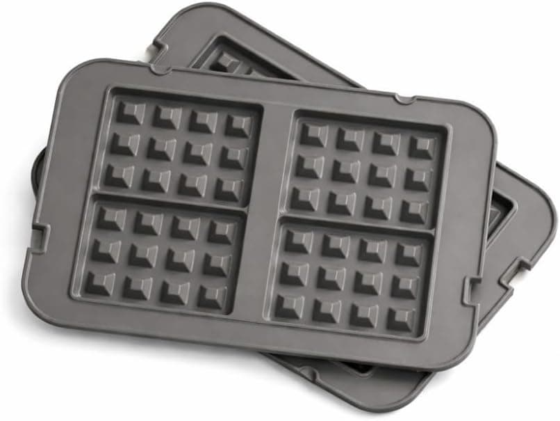 GreenPan Bistro Waffle Plakası, Bistro Tost Makinesi ile Uyumlu, Thermolon™ Seramik Yüzey, PFAS İçermez, Çıkarılabilir, Kolay Temizlik