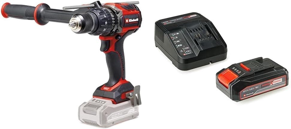 Einhell TP-CD 18/120 Li-i BL - Solo, Akülü Darbeli Vidalama ve Einhell 18V 2,5 Ah PXC Starter Kit (Başlangıç Seti)