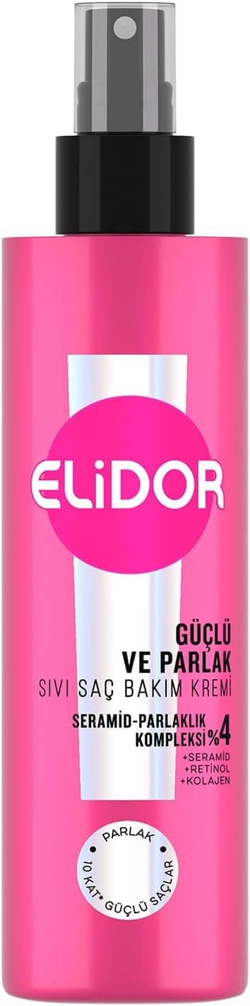 Elidor Güçlü ve Parlak Sıvı Saç Bakım Kremi 200 Mililitre
